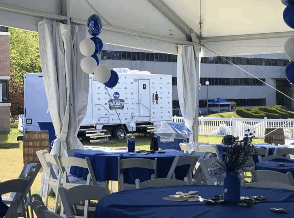 Corporate portable bathroom rentals